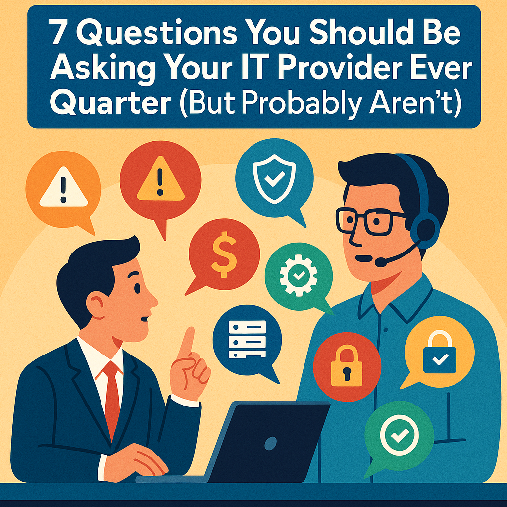 7 Questions You Should Be Asking Your IT Provider Every Quarter (But Probably Aren’t)